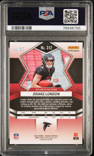 تحميل الصورة إلى عارض المعرض، 2022 Panini Mosaic Fusion Red/Yellow Choice id#/80 Drake London Rookie #312 PSA 9 Mint - walk-of-famesports