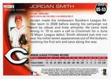 将图片加载到图库查看器,2010 Topps Update Jordan Smith RC US-53 Cincinnati Reds
