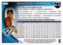 将图片加载到图库查看器,2010 Topps Update Brandon Morrow US-116 Toronto Blue Jays