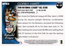 将图片加载到图库查看器,2010 Topps Update Corey Hart AS US-132 Milwaukee Brewers