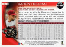 Load image into Gallery viewer, 2010 Topps Update Aaron Heilman US-294 Arizona Diamondbacks