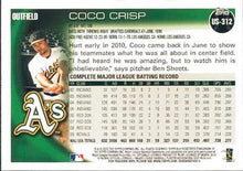 Load image into Gallery viewer, 2010 Topps Update Coco Crisp US-312 Oakland Athletics