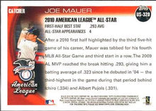 Load image into Gallery viewer, 2010 Topps Update Joe Mauer AS US-320 Minnesota Twins