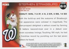 将图片加载到图库查看器,2010 Topps Update Stephen Strasburg RD US-55 Washington Nationals