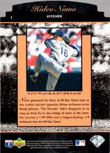 تحميل الصورة إلى عارض المعرض، 1995 Upper Deck Sp Hideo Nomo Premier Prospects Die Cut Foil Rookie #14