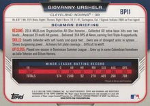 تحميل الصورة إلى عارض المعرض، 2015 Bowman Giovanny Urshela Rookie #BP11 Guardians