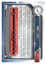 Load image into Gallery viewer, 2019 Bowman Draft #CDA-JL Jimmy Lewis Chrome Draft Pick Autographs