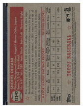 Load image into Gallery viewer, 2021 Topps #T52-43 Shohei Ohtani 1952 Topps Redux