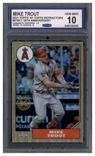تحميل الصورة إلى عارض المعرض، 2022 Topps Chrome #87BC-1 Mike Trout 1987 Topps Baseball 35th Anniversary CGC 10