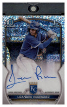 Load image into Gallery viewer, 2023 Bowman Chrome Autographs Speckle Refractor Lizandro Rodriguez /299 #CPA-LRZ