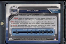 将图片加载到图库查看器,2019 Bowman #CPA-BBU Brock Burke Chrome Prospect Autographs