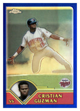将图片加载到图库查看器,2003 Topps Chrome #326 Cristian Guzman Refractors #/699