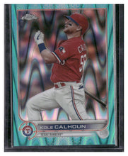 Load image into Gallery viewer, 2022 Topps Chrome Sonic #17 Kole Calhoun Aqua RayWave Refractor #/199