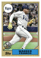 تحميل الصورة إلى عارض المعرض، 2022 Topps #87TB-1 Wander Franco 1987 Topps Baseball 35th Anniversary
