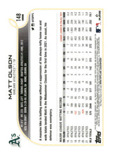 تحميل الصورة إلى عارض المعرض، 2022 Topps Chrome #148 Matt Olson Prism Refractor