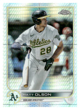 تحميل الصورة إلى عارض المعرض، 2022 Topps Chrome #148 Matt Olson Prism Refractor