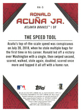 تحميل الصورة إلى عارض المعرض، 2019 Topps #RA-5 Ronald Acuña Jr. Ronald Acuna Jr. Star Player Highlights