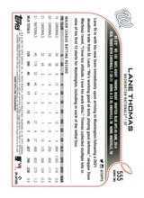 将图片加载到图库查看器,2022 Topps Washington Nationals #WAS-13 Lane Thomas