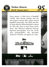 Load image into Gallery viewer, 2023 Topps Black & White #95 Yordan Alvarez Sepia Filter #/75