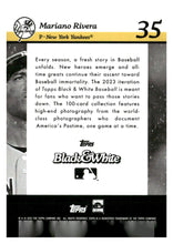 Load image into Gallery viewer, 2023 Topps Black & White #35 Mariano Rivera Background Color #/49