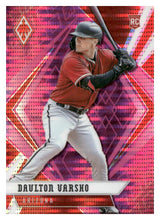 将图片加载到图库查看器,2021 Panini Chronicles #11 Daulton Varsho Phoenix Pink Pulsar