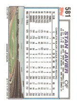 Load image into Gallery viewer, 1992 Topps #581a Stan Javier Gold Winners print code F*