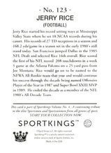 Load image into Gallery viewer, 2023 Sportkings Volume 4 #123 Jerry Rice Light Blue