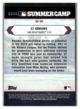 Load image into Gallery viewer, 2021 Bowman Chrome #SC-30 CJ Abrams 2020 Summer Camp Atomic Refractor #/150