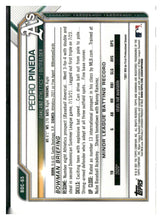Load image into Gallery viewer, 2021 Bowman Draft #BDC-65 Pedro Pineda Chrome Blue Refractor #/150