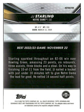 将图片加载到图库查看器,2022-23 Bowman University Best #60 JJ Starling Refractors