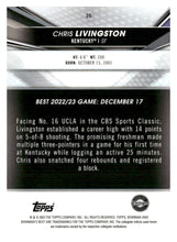 将图片加载到图库查看器,2022-23 Bowman University Best #25 Chris Livingston