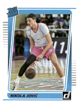 تحميل الصورة إلى عارض المعرض، 2022 Panini Chronicles Draft Picks #10 Nikola Jovic Donruss Rated Rookies