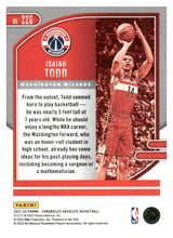 تحميل الصورة إلى عارض المعرض، 2021-22 Panini Chronicles #226 Isaiah Todd Red