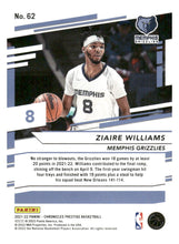 Load image into Gallery viewer, 2021-22 Panini Chronicles #62 Ziaire Williams