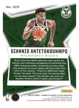 Load image into Gallery viewer, 2021-22 Panini Chronicles #123 Giannis Antetokounmpo