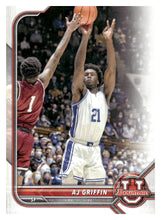 将图片加载到图库查看器,2021-22 Bowman University #95 AJ Griffin
