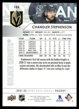 تحميل الصورة إلى عارض المعرض، 2021-22 Upper Deck #185 Chandler Stephenson