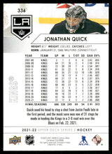 将图片加载到图库查看器,2021-22 Upper Deck #336 Jonathan Quick Speckled Rainbow Foil