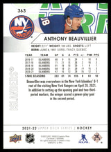 将图片加载到图库查看器,2021-22 Upper Deck #363 Anthony Beauvillier