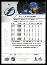 تحميل الصورة إلى عارض المعرض، 2021-22 Upper Deck #677 Victor Hedman