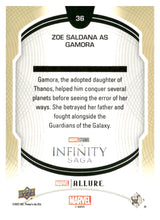 将图片加载到图库查看器,2022 Upper Deck Allure Marvel Studios #36 Zoe Saldana as Gamora