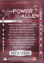 Load image into Gallery viewer, 2004 Donruss Power Alley Red 197/2500 Albert Pujols #PA1