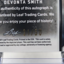 将图片加载到图库查看器,2021 Leaf Metal Draft Auto Rookie #/50 DeVonta Smith #BA-DS52 Philadelphia Eagles
