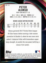将图片加载到图库查看器,2018 Bowman Platinum Prospects Ice Peter Alonso #TOP-15 New York Mets