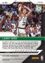 将图片加载到图库查看器,2018-19 Panini Prizm Green Larry Bird  #85 Boston Celtics HOF Legend