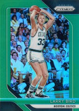 将图片加载到图库查看器,2018-19 Panini Prizm Green Larry Bird  #85 Boston Celtics HOF Legend