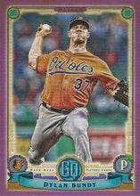 将图片加载到图库查看器,2019 Topps Gypsy Queen Purple Dylan Bundy #142 Baltimore Orioles