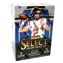 Load image into Gallery viewer, 2022 Panini Select Draft Pick NFL Trading Cards Blaster Box