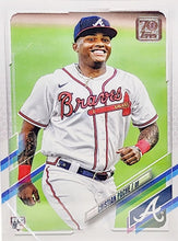 تحميل الصورة إلى عارض المعرض، بطاقة مبتدئة من Topps Cristian Pache RC #187 PSA 9 Braves لعام 2021