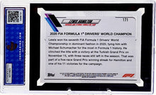 Load image into Gallery viewer, LEWIS HAMILTON 2021 Topps Chrome F1 171 Refractor ISA 10 GEM MINT